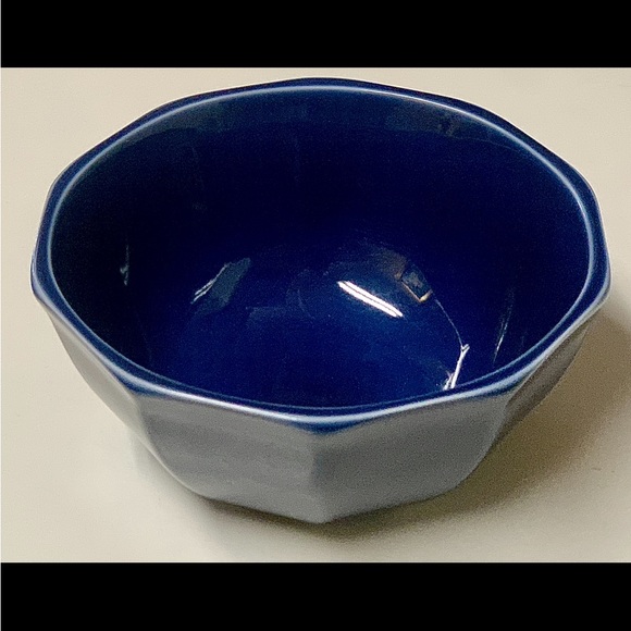 COPY - IKEA Sweden Cobalt Blue 10 Sided Soup Cereal Bowl - Picture 2 of 10